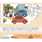 Colouring Roll - 3 metre - Transportation